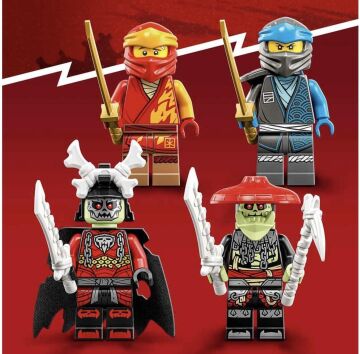 LEGO® NINJAGO® Kai’nin Robot Motosikleti EVO 71783-7 Yaş ve Üzeri Çocuklar için Kai ve İskelet Minifigürleri İçeren Yaratıcı Oyuncak Yapım Seti (312 Parça)