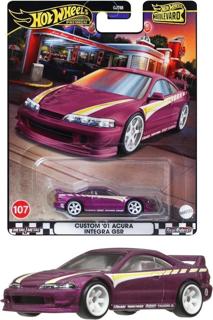 Hot Wheels Boulevard Premium Araçlar GJT68 - HRT77 CUSTOM 01 ACURA INTEGRA GSR