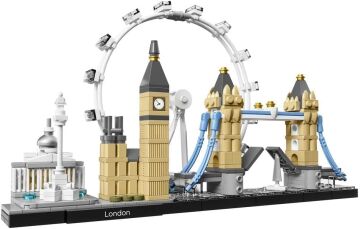 LEGO Architecture Londra 21034 - Seyahat, Mimari ve Tarih Meraklısı Yetişkinler için Koleksiyonluk Sergilenebilir Yapım Seti (468 Parça)