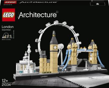 LEGO Architecture Londra 21034 - Seyahat, Mimari ve Tarih Meraklısı Yetişkinler için Koleksiyonluk Sergilenebilir Yapım Seti (468 Parça)