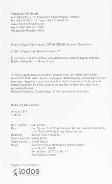 Oathbringer 2. Cilt: Fırtınaışığı Arşivi Üçüncü Roman