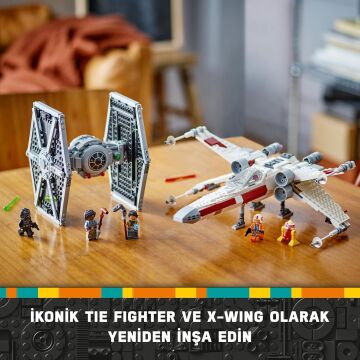 LEGO Star Wars TIE Fighter ve X-Wing Birleşimi 75393-9 Yaş ve Üzeri Star Wars Sevenler için İnşa Edilebilen Starfighter Oyuncak Yapım Seti (1063 Parça)