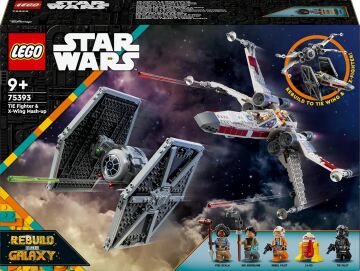 LEGO Star Wars TIE Fighter ve X-Wing Birleşimi 75393-9 Yaş ve Üzeri Star Wars Sevenler için İnşa Edilebilen Starfighter Oyuncak Yapım Seti (1063 Parça)