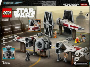 LEGO Star Wars TIE Fighter ve X-Wing Birleşimi 75393-9 Yaş ve Üzeri Star Wars Sevenler için İnşa Edilebilen Starfighter Oyuncak Yapım Seti (1063 Parça)