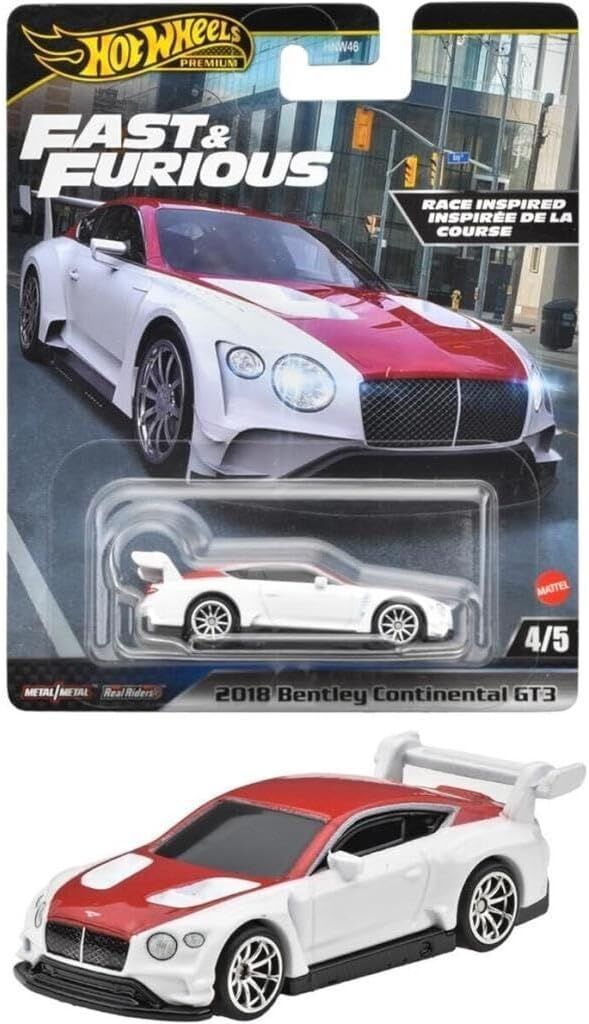 Hot Wheels Fast-Furious Premium Araba 2018 BENTLEY CONTINENTAL GT3 HNW46-HVR63