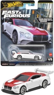 Hot Wheels Fast-Furious Premium Araba 2018 BENTLEY CONTINENTAL GT3 HNW46-HVR63