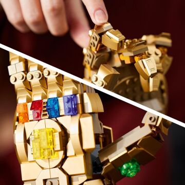 LEGO Marvel Sonsuzluk Eldiveni 76191 - Yetişkin Süper Kahraman Sevenler İçin Yaratıcı Oyuncak Yapım Seti (590 Parça)