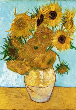 Clementoni - 1000 Parça Museum Collection Yetişkin Puzzle - Van Gogh “Sun Flowers”