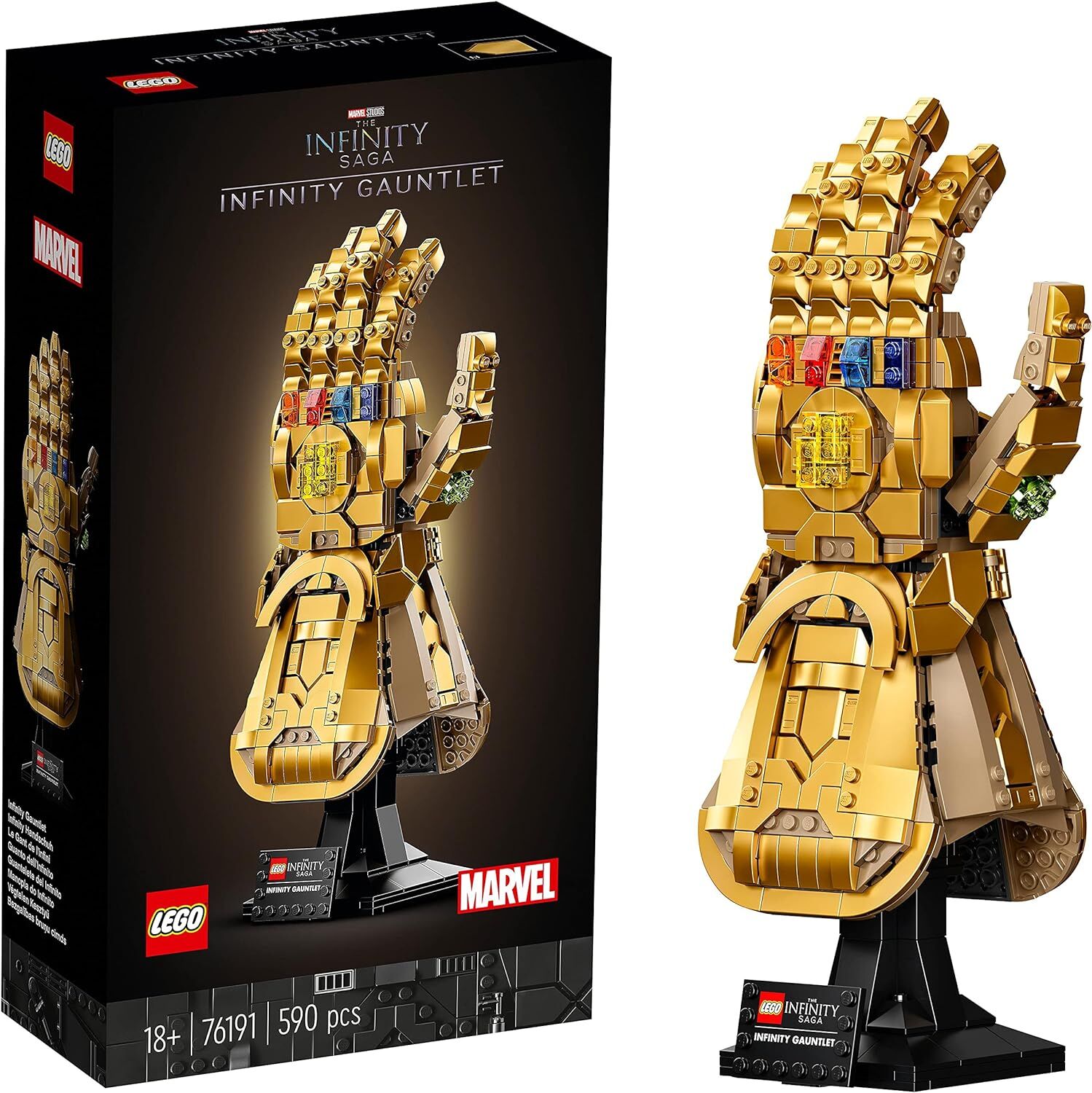 LEGO Marvel Sonsuzluk Eldiveni 76191 - Yetişkin Süper Kahraman Sevenler İçin Yaratıcı Oyuncak Yapım Seti (590 Parça)
