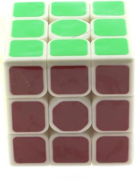 Mega brands Beyaz Zemin Üzeri Renkli Zeka Küpü 3X3X3-5,5 cm