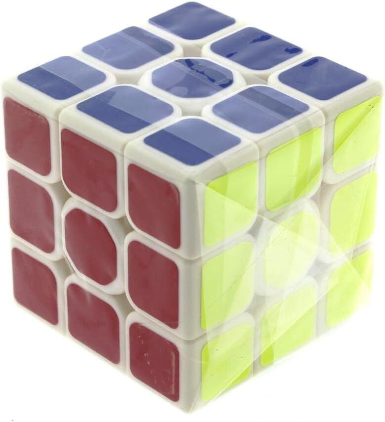 Mega brands Beyaz Zemin Üzeri Renkli Zeka Küpü 3X3X3-5,5 cm