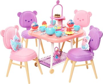 My First Barbie - İlk Barbie Bebeğim Çay Partisi Oyun Seti, 3 yaş ve üzeri, HMM65
