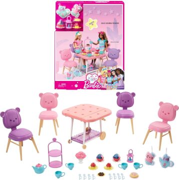 My First Barbie - İlk Barbie Bebeğim Çay Partisi Oyun Seti, 3 yaş ve üzeri, HMM65
