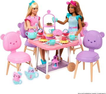 My First Barbie - İlk Barbie Bebeğim Çay Partisi Oyun Seti, 3 yaş ve üzeri, HMM65