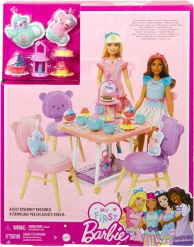 My First Barbie - İlk Barbie Bebeğim Çay Partisi Oyun Seti, 3 yaş ve üzeri, HMM65