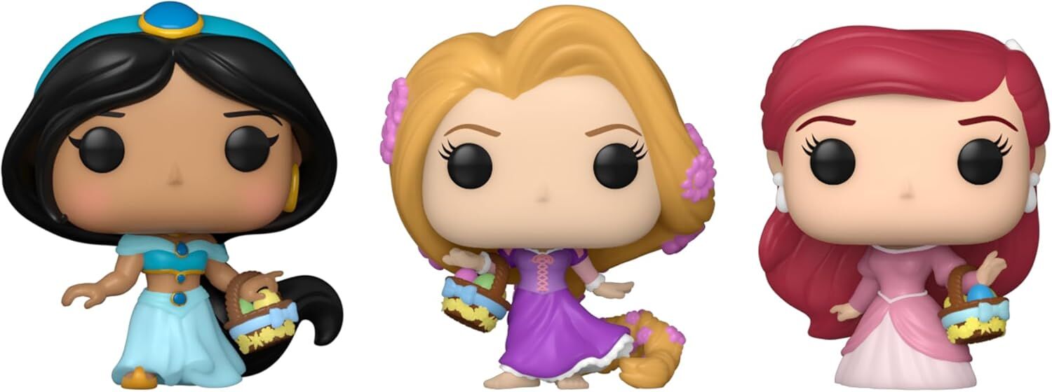Funko Cep Pop!: Disney - Paskalya Yasemini, Rapunzel ve Ariel 3'lü Paket
