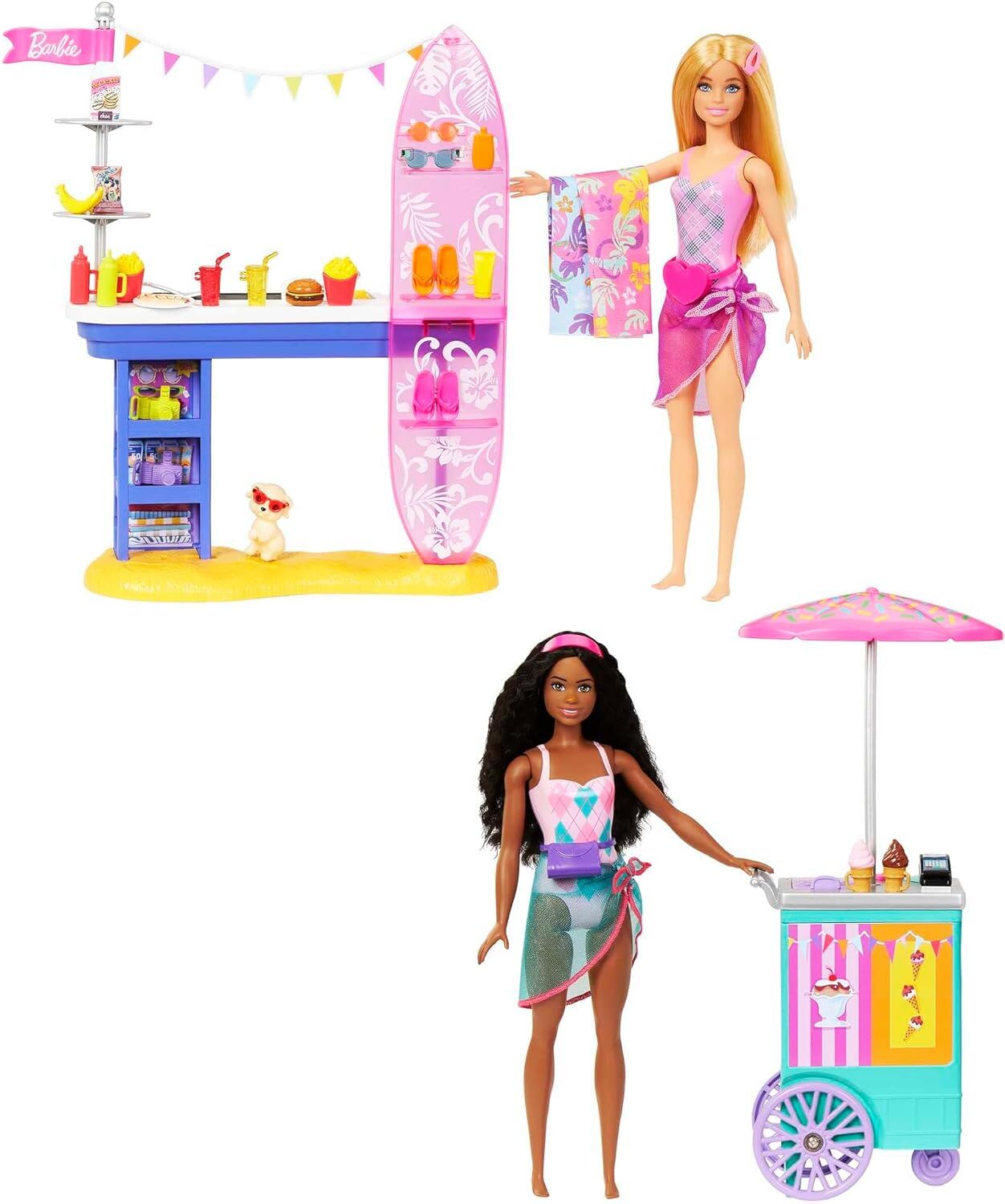 Barbie Brooklyn ve Malibu'nun Sahildeki Yiyecek Standı