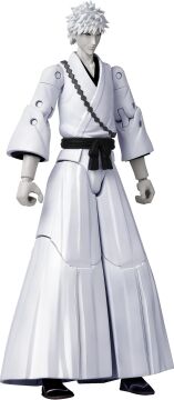 BANDAI 16 cm Beyaz Ichigo Kurosaki Poz Verilebilir Figür, Anime Heroes Bleach Serisi