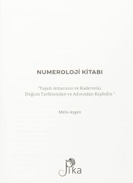 Numeroloji Kitabı: Yaşam Amacınızı ve Kaderinizi, Doğum Tarihinizden ve Adınızdan Keşfedin