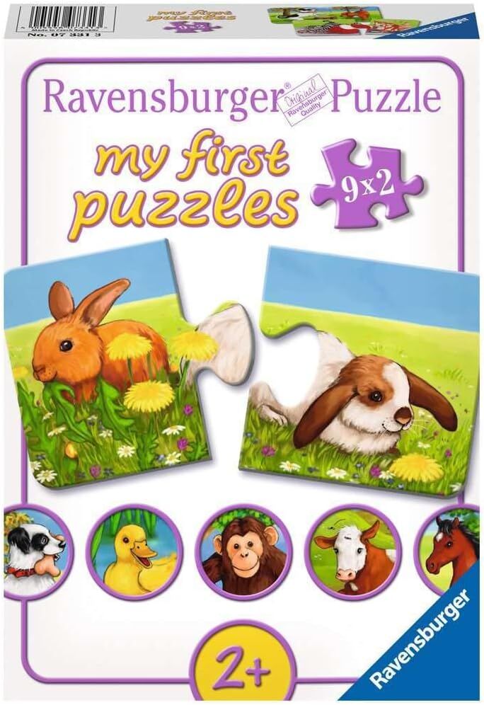 Ravensburger 9x2 Parça Yapboz Hayvanlar