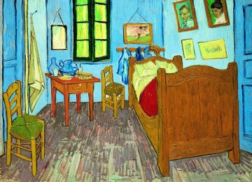 Clementoni - 1000 Parça Museum Collection Yetişkin Puzzle - Van Gogh “Bedroom in Arles''