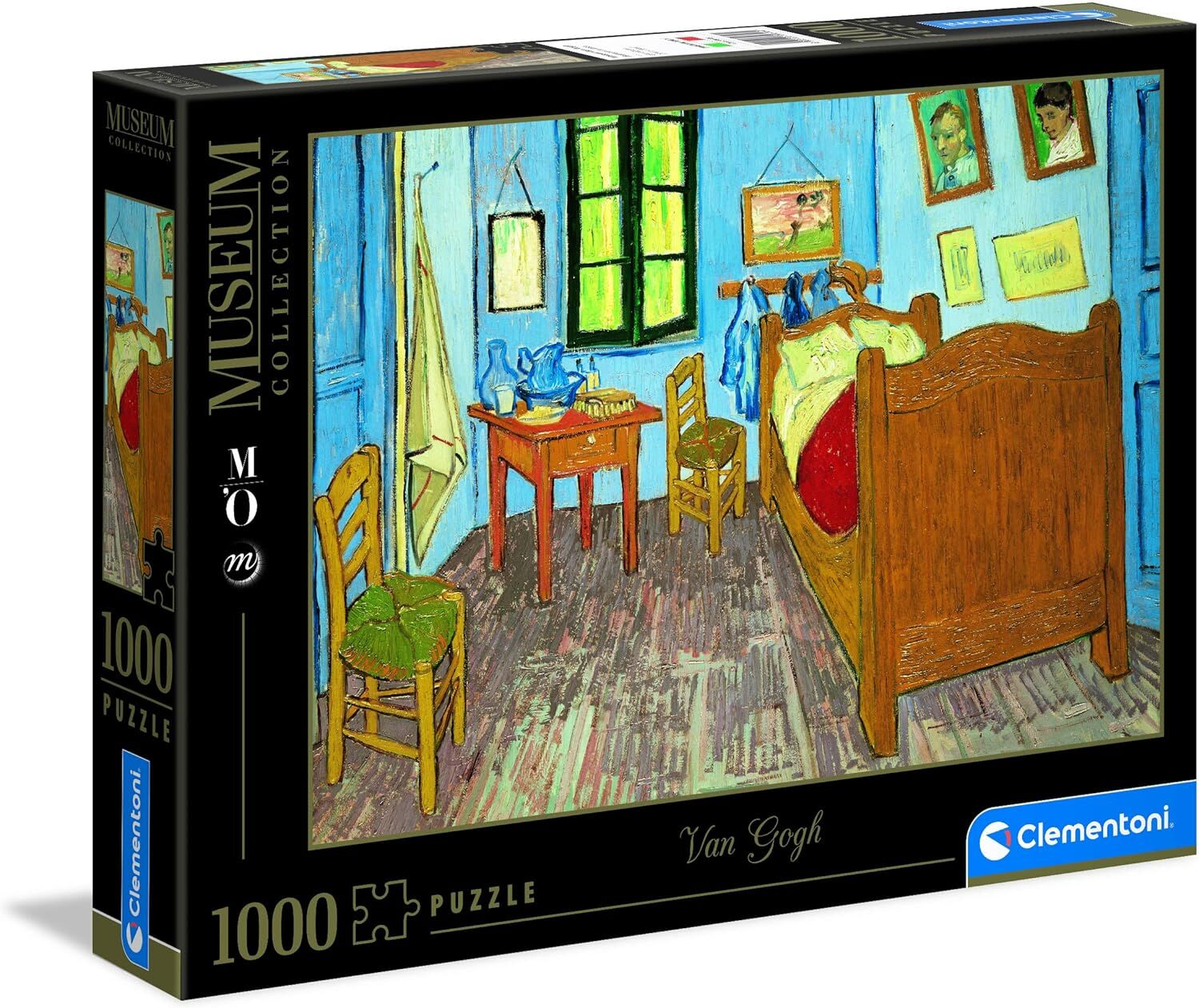 Clementoni - 1000 Parça Museum Collection Yetişkin Puzzle - Van Gogh “Bedroom in Arles''