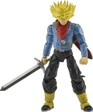 BANDAI 16 cm Dragon Ball Super Saiyan Future Trunks Poz Verilebilir Figür, Dragon Stars Serisi