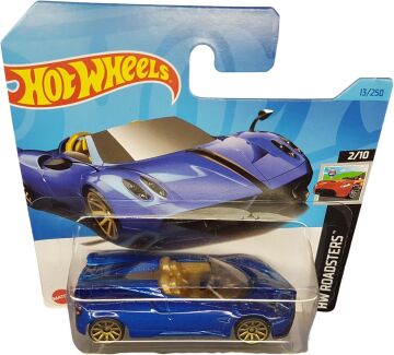 Hot Wheels - ´17 Pagani Huayra Roadster - HW Roadsters 2/10 - HKK08 - Short Card - koyu mavi - Mattel 2023