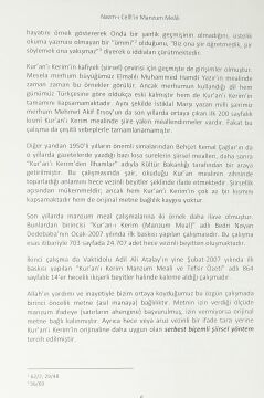 Kur’an-ı Kerim’in Şiirsel Çevirisi: Nazm-ı Celil’in Manzum Meali