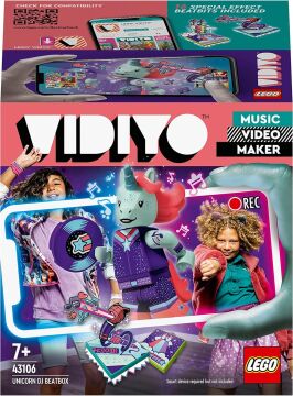 LEGO VIDIYO Unicorn DJ BeatBox 43106 - Müzik Seven Çocuklar İçin Yaratıcılığı Teşvik Eden Oyuncak Yapım Seti (84 Parça)