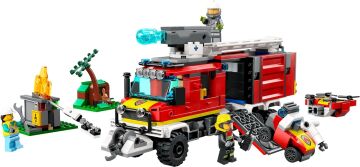 LEGO® City İtfaiye Komuta Kamyonu 60374-7 Yaş ve Üzeri Çocuklar için İnsansız Kara ve Hava Araçları İçeren Oyuncak Yapım Seti (502 Parça)