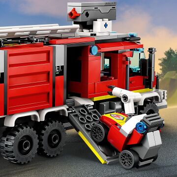 LEGO® City İtfaiye Komuta Kamyonu 60374-7 Yaş ve Üzeri Çocuklar için İnsansız Kara ve Hava Araçları İçeren Oyuncak Yapım Seti (502 Parça)