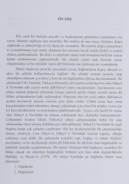 Süheyl ü Nevbahar'ın Metin Dilbilimsel Yapısı
