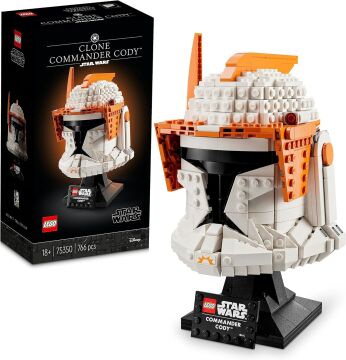 LEGO Star Wars Klon Komutanı Cody Kaskı 75350 - Yetişkinler İçin Koleksiyonluk Sergileme Modeli Yapım Seti (776 Parça)