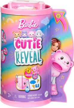 Barbie Cutie Reveal Bebekler Chelsea Sevimli Kostümler Serisi - Ayıcık