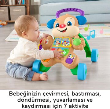 Fisher Price Eğlen & Öğren Yaşa Göre Gelişim, Eğitici Köpekçik Yürüteç (Türkçe), Aynı Zamanda Renkleri, Şekilleri, Sayıları ve Daha Fazlasını Sunar FTG10