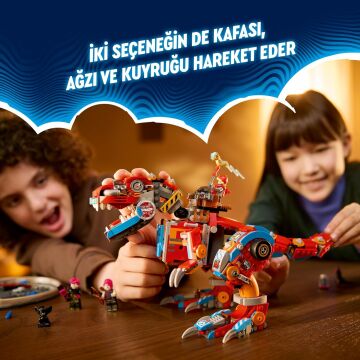 LEGO DREAMZzz Cooper’ın Robot Dinozoru C-Rex 71484 – 9 Yaş ve Üzeri Çocuklar İçin 4 Minifigür ve T. rex Modeli İçeren Yaratıcı Oyuncak Yapım Seti (917 Parça)