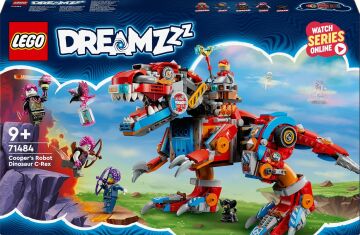 LEGO DREAMZzz Cooper’ın Robot Dinozoru C-Rex 71484 – 9 Yaş ve Üzeri Çocuklar İçin 4 Minifigür ve T. rex Modeli İçeren Yaratıcı Oyuncak Yapım Seti (917 Parça)