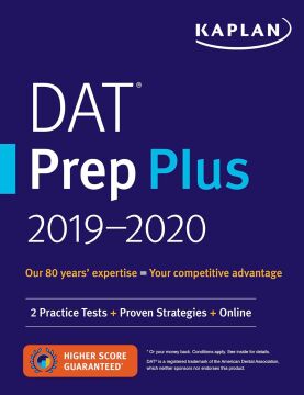 DAT Prep Plus 2019-2020: 2 Practice Tests + Proven Strategies + Online