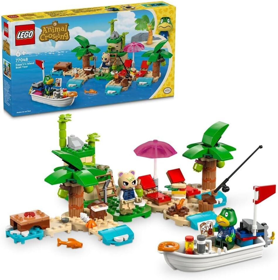 LEGO® Animal Crossing™ Kapp'n Ada Tekne Turunda 77048-6 Yaş ve Üzeri Çocuklar için Yaratıcı Oyuncak Yapım Seti (233 Parça)
