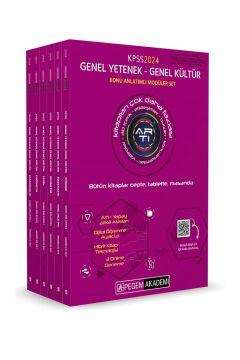 2024 KPSS Genel Yetenek Genel Kültür Lisans Konu Anlatımlı Modüler Set (6 Kitap)