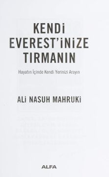 Kendi Everest'inize Tırmanın: Hayatın İçinde Kendi Yerinizi Arayın