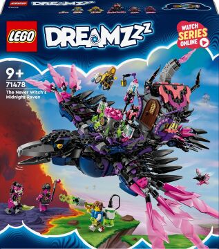 LEGO DREAMZzz Never Cadısı’nın Gece Yarısı Kuzgunu 71478 – 9 Yaş ve Üzeri İçin Fantastik Yaratık Figürleri İçeren Yaratıcı Oyuncak Yapım Seti (1203 Parça)