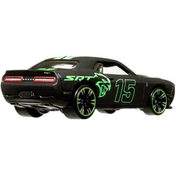 Hot Wheels Neon Yarışçılar HLH72-15 DODGE CHALLENGER SRT HELLCAT HRW80