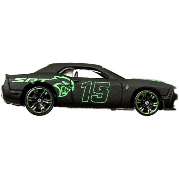 Hot Wheels Neon Yarışçılar HLH72-15 DODGE CHALLENGER SRT HELLCAT HRW80