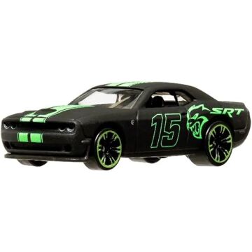 Hot Wheels Neon Yarışçılar HLH72-15 DODGE CHALLENGER SRT HELLCAT HRW80