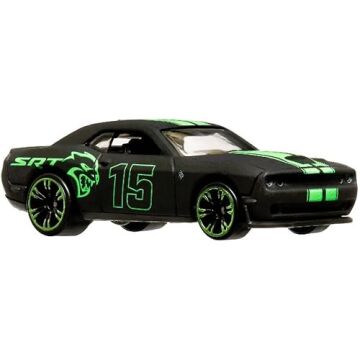 Hot Wheels Neon Yarışçılar HLH72-15 DODGE CHALLENGER SRT HELLCAT HRW80