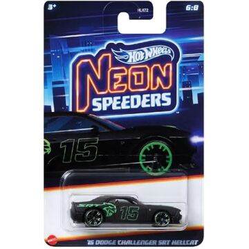 Hot Wheels Neon Yarışçılar HLH72-15 DODGE CHALLENGER SRT HELLCAT HRW80