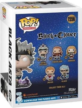 Funko Pop! Animasyon: Black Clover - Black Asta (Glow in the Dark) Figür (Eğlence Dünyası Özel)
