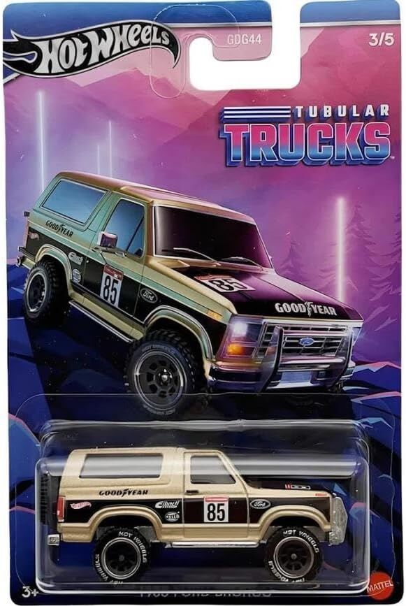 Hot Wheels Tubular Trucks 1985 Ford Bronco HRR97